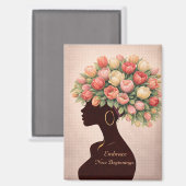 Embrace New Beginnings Inspirational Magnet マグネット (正面/裏面)