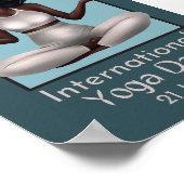  “Embrace Serenity - International Yoga Day Poster ポスター (角)