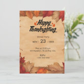 EMBRACE THE BEAUTY OF AUTUMN WITH OUR INVITATION  招待状 (スタンド正面)