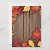 EMBRACE THE BEAUTY OF AUTUMN WITH OUR INVITATION  招待状 (裏面)