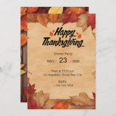 EMBRACE THE BEAUTY OF AUTUMN WITH OUR INVITATION  招待状 (正面/裏面)