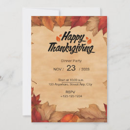 EMBRACE THE BEAUTY OF AUTUMN WITH OUR INVITATION  招待状