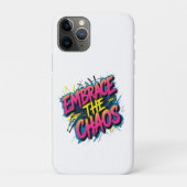 Embrace the Chaos – Grunge Typography Quote Design Case-Mate iPhoneケース (裏)