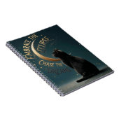"Embrace the Eclipse" Celestial Cat Illustration ノートブック (右側)