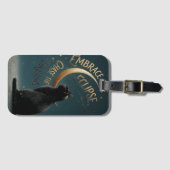 "Embrace the Eclipse" Celestial Cat Illustration ラゲッジタグ (正面横)