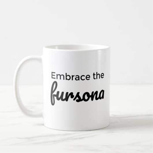 Embrace the fursona coffee mug コーヒーマグカップ (左)
