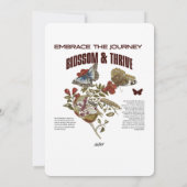 Embrace the Journey Blossom & Thrive for Self Grow 招待状 (裏面)