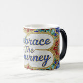 Embrace the Journey color changing ceramic mug モーフィングマグカップ (正面右)