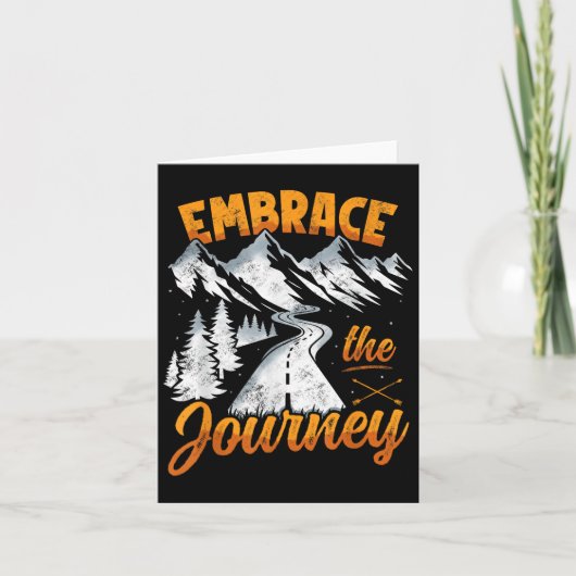 Embrace The Journey - Inspirational Quote Motivati カード (正面)