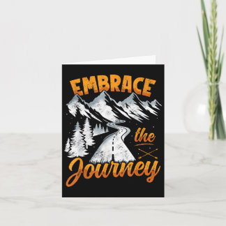Embrace The Journey - Inspirational Quote Motivati カード