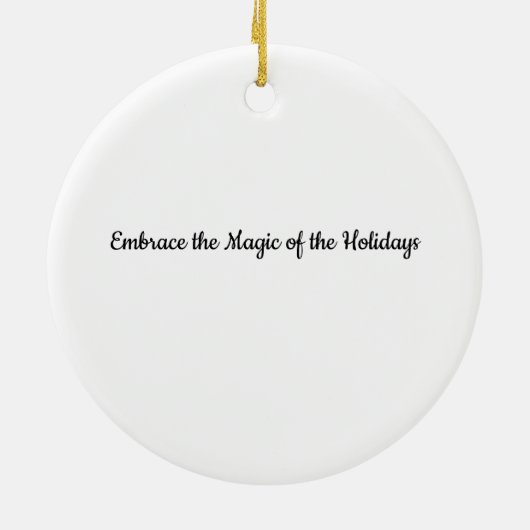 Embrace the Magic セラミックオーナメント (裏面)