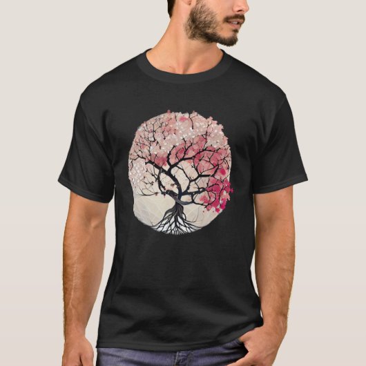Embrace the Magic of Nature with this Cherry Bloss Tシャツ (正面)