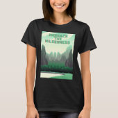 Embrace The Wilderness Futuristic Fun Nature Tシャツ (正面)