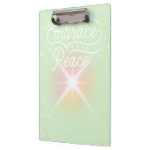"Embrace you Peace" school/office clipboard  クリップボード (左)