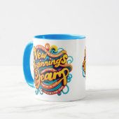 “Embrace your big dreams with every sip. New begin マグカップ (正面左)