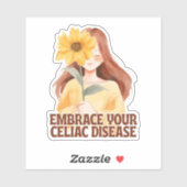 Embrace Your Celiac Disease Sunflower シール (シート)