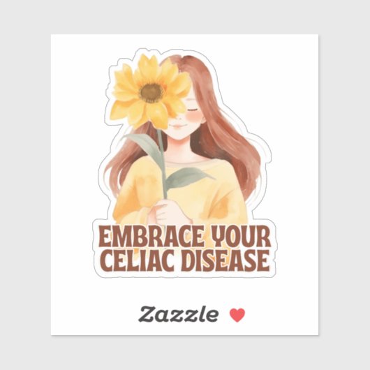 Embrace Your Celiac Disease Sunflower シール (シート)