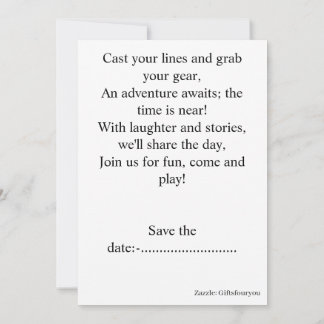 Embrace Your Fishing Disorder 招待状