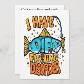 Embrace Your Fishing Disorder 招待状 (正面/裏面)