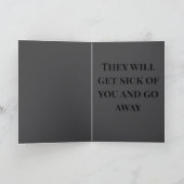 "Embrace your nemesis" (Any) Joke  カード (内部)