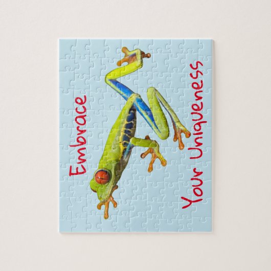 Embrace Your Uniqueness Frog ジグソーパズル (縦)