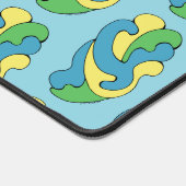 Embracing Curves (Yellow, Blue, Green) デスクマット (コーナー)