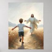 Embracing Faith, Christian Art, Jesus and Boy, Jes ポスター (正面)