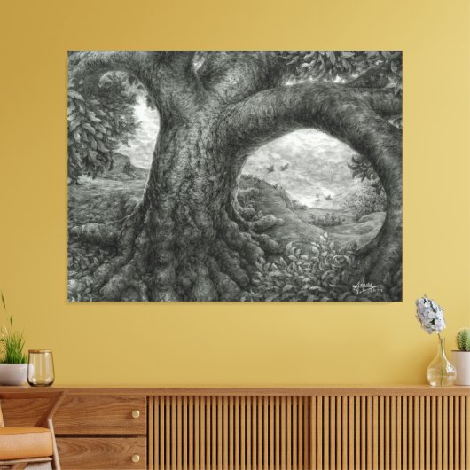 Embracing Risk Tree キャンバスプリント (インサイチュ (リビング))