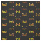 Embracing the Dark Quote Fabric with Fiery Eye ファブリック (見本)