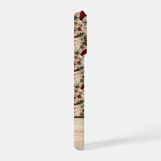 Embroidered 3D Santa Phone Case | Personalized iPhoneケース (右側面)