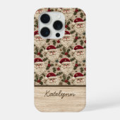 Embroidered 3D Santa Phone Case | Personalized iPhoneケース (裏面)