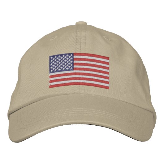 Embroidered American Flag Cap 刺繍入りキャップ (正面)