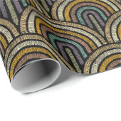 Embroidered Art Deco Pattern Wrapping Paper ラッピングペーパー (ロールコーナー)