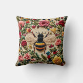 Embroidered Bee クッション (裏面)