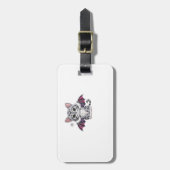 embroidered cat bat Classic T-Shirt ラゲッジタグ (正面縦)