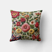 Embroidered Floral クッション (裏面)