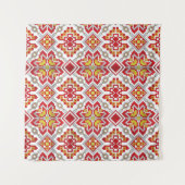 Embroidered handmade cross-stitch ethnic Ukraine p タペストリー (正面)