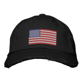 Embroidered Hat American Flag 刺繍入りキャップ