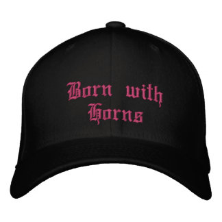 Embroidered Hat- Born with Horns 刺繍入りキャップ