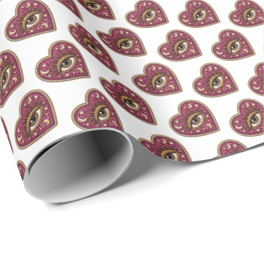 Embroidered Heart ラッピングペーパー (ロールコーナー)