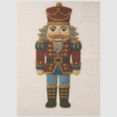 Embroidered Look Christmas Nutcracker 薄葉紙 (正面)