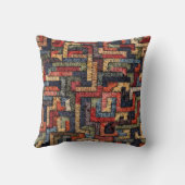 Embroidered seamless geometric pattern. Ethnic and クッション (裏面)