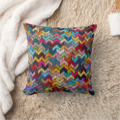 Embroidered seamless geometric pattern. Ornament E クッション (ブランケット)