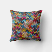 Embroidered seamless geometric pattern. Ornament E クッション (裏面)