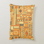 Embroidered seamless patchwork pattern. Bohemian o アクセントクッション (裏面(縦))