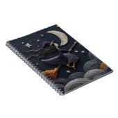 Embroidered Witch Moonlight Sky Notebook ノートブック (右側)