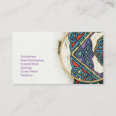 Embroiderer/刺繍の名刺 名刺 (裏面)