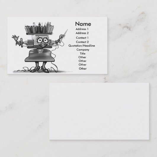 Embroidery Card 名刺 (正面/裏面)