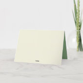 Embroidery Christmas Floral Sprig Pinecone シーズンカード (裏面)