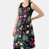 Embroidery peacock feathers seamless pattern. Clas エプロン (インサイチュ)